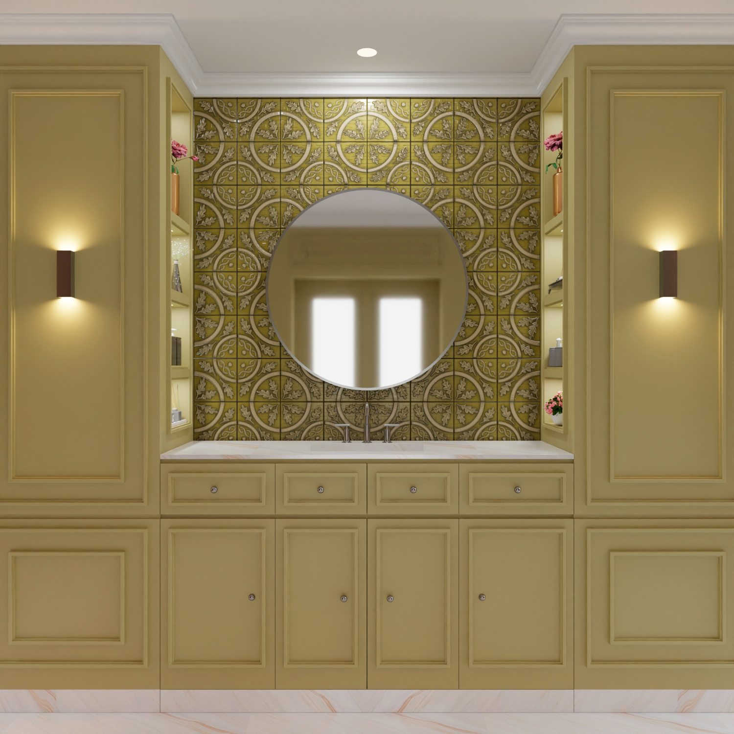 Custom feature wall portfolio placeholder